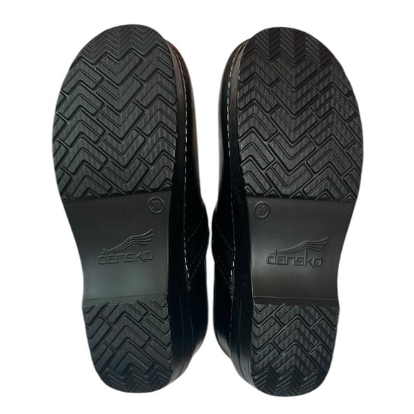 Dansko Professional Clogs Black Leather NEW Classic Supportive Comfy Size 7 & 8 - Picture 4 of 8